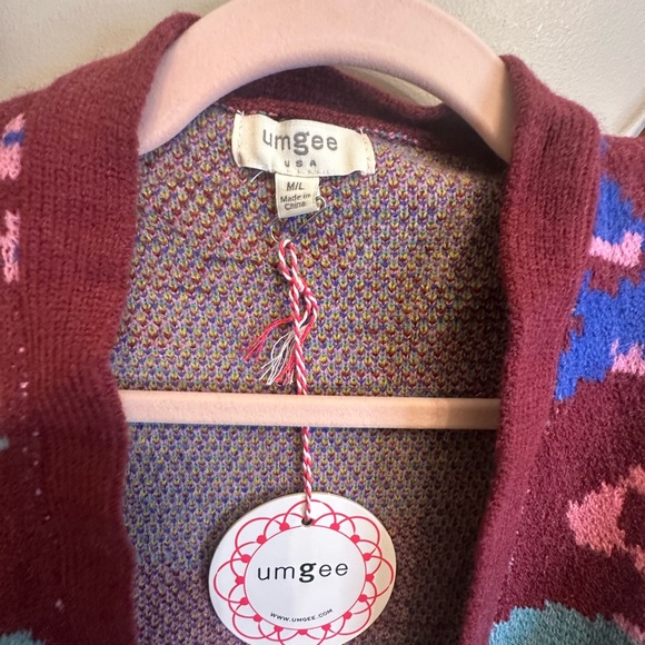Colorful Umgee Soft Knit Cardigan - Picture 5 of 6